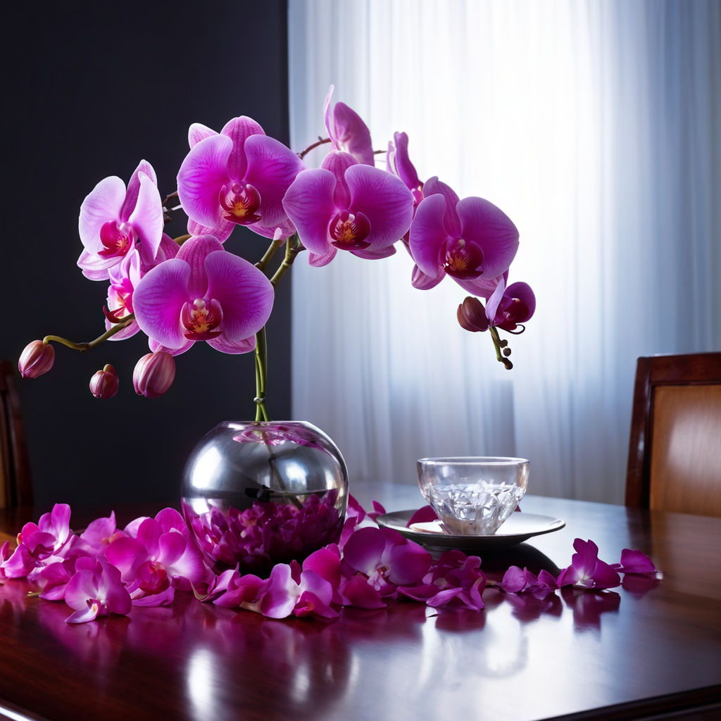orchid arrangement arranged as a dramatic centerpiece Florist Tips for Creating Stunning Orchid Centerpieces