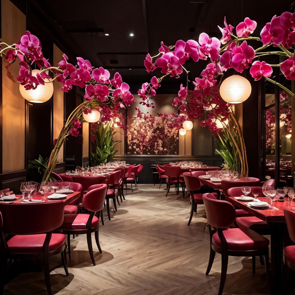 orchids-decor-of-restaurants