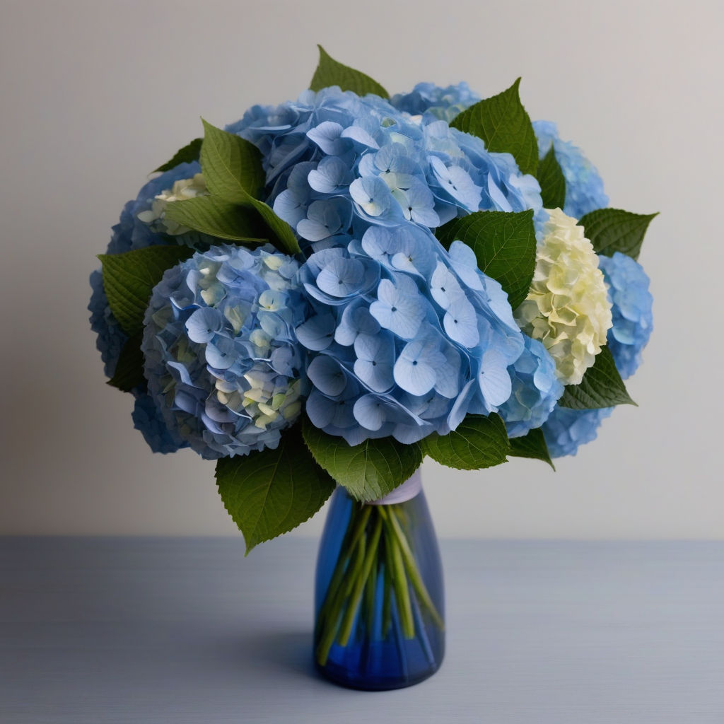 blue hydrangeas bouquet Hydrangea Bouquets for Summer: Order from VivaFlowers
