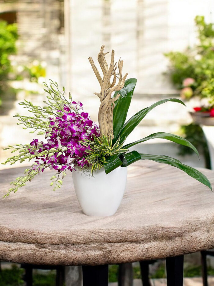 Spring Wood Flower Arrangement