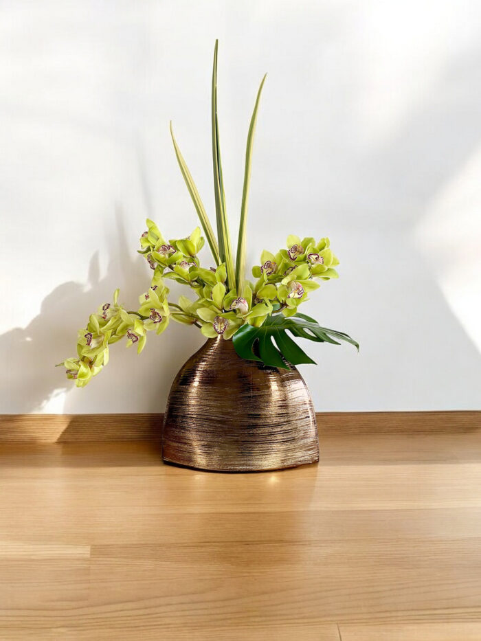 Aesthetic Nuance: Green Cymbidium Orchid