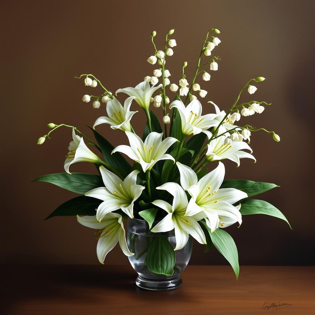 Arrangements with Lilies of the Valley