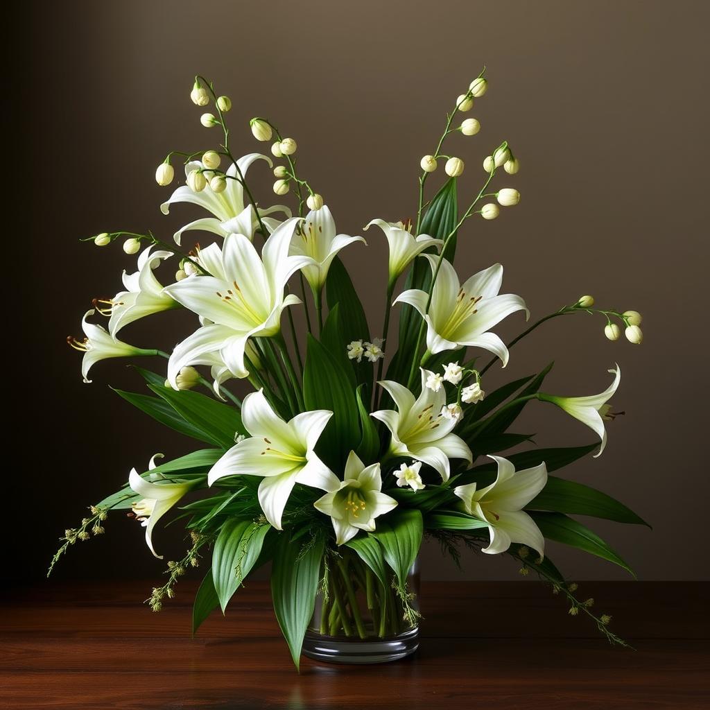 Arrangements with Lilies of the Valley