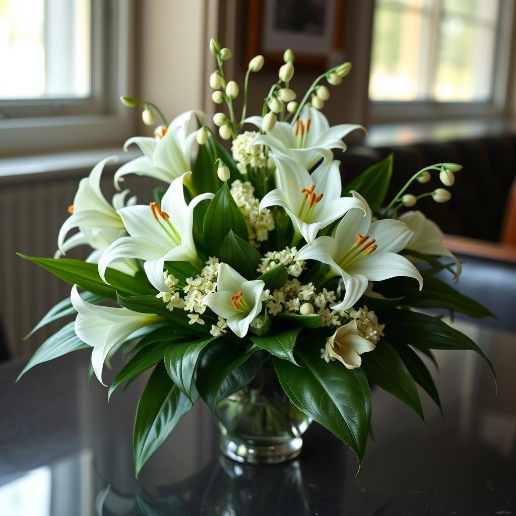 Arrangements with Lilies of the Valley