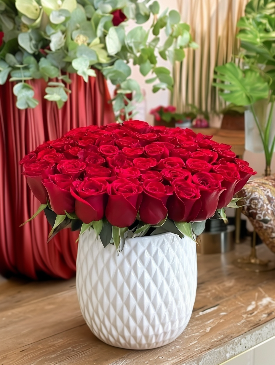 Elegant 50 Roses Arrangement