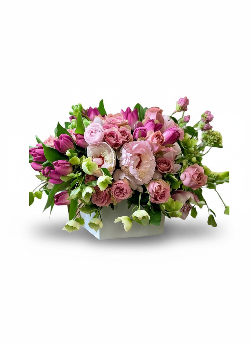 Enchanting-Romance-Pink-Flower-Arrangements-boca-