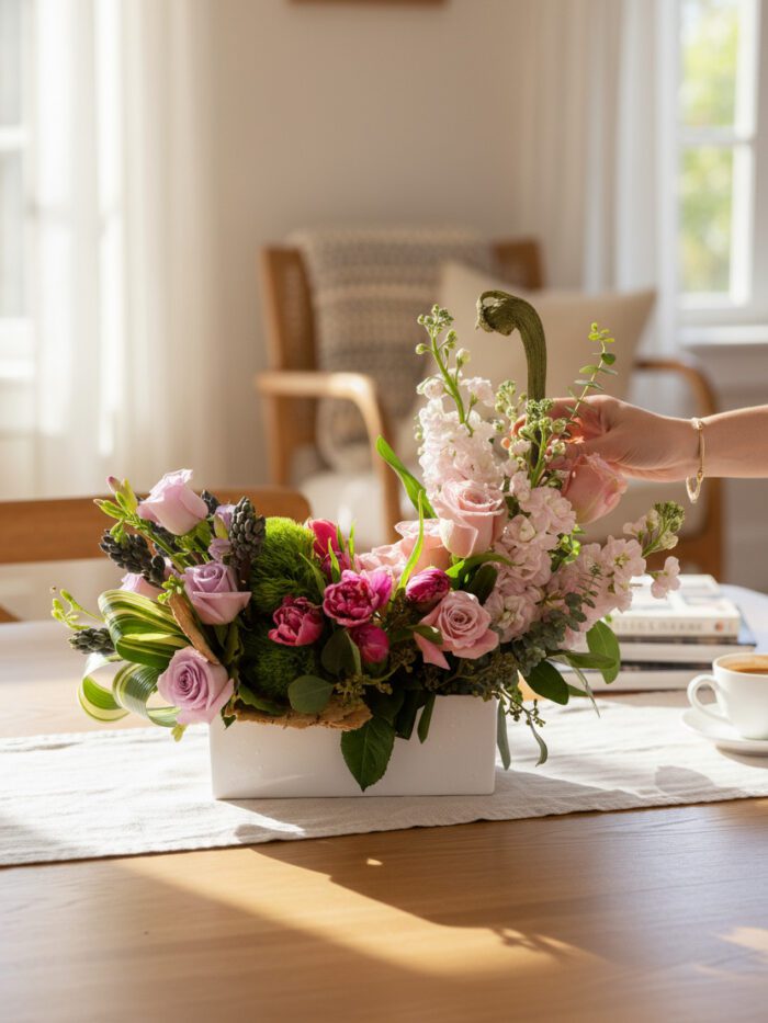 Assorted Roses: Centerpiece Arrangement