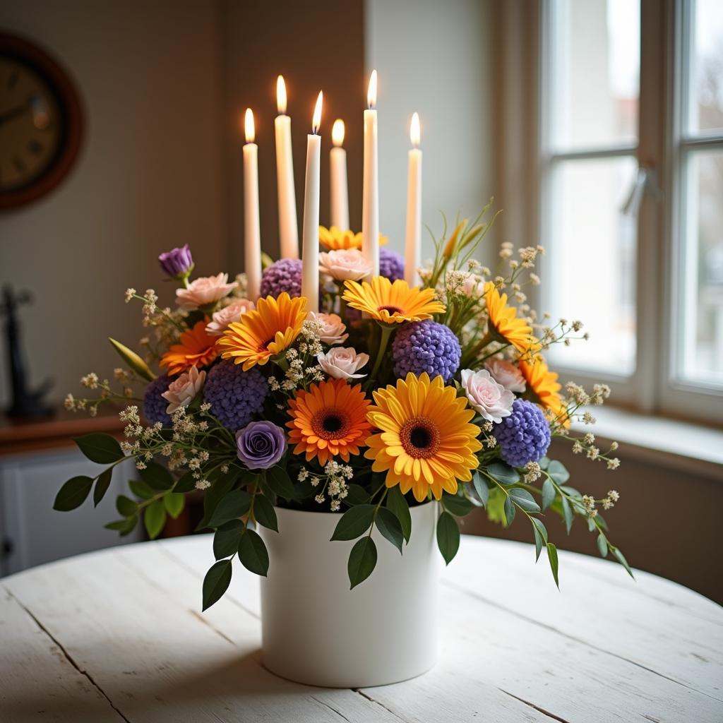 Celebrating Hanukkah with Vibrant Flower Arrangements from Viva Flowers