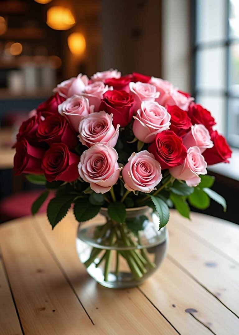 Charlotte: 2 dozen roses of pink and red roses | Buy flowers Boca Raton