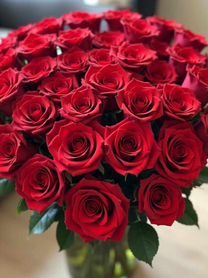 3 dozen red roses