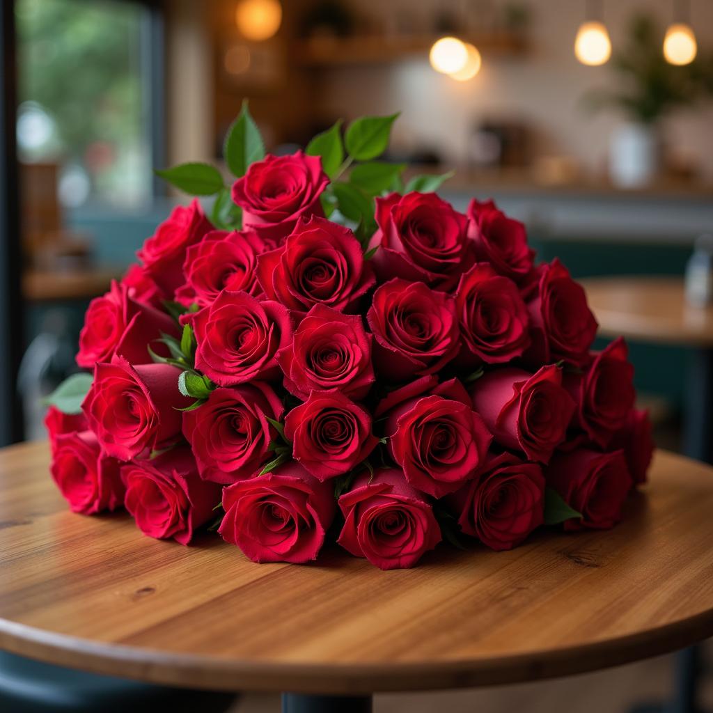 red flowers