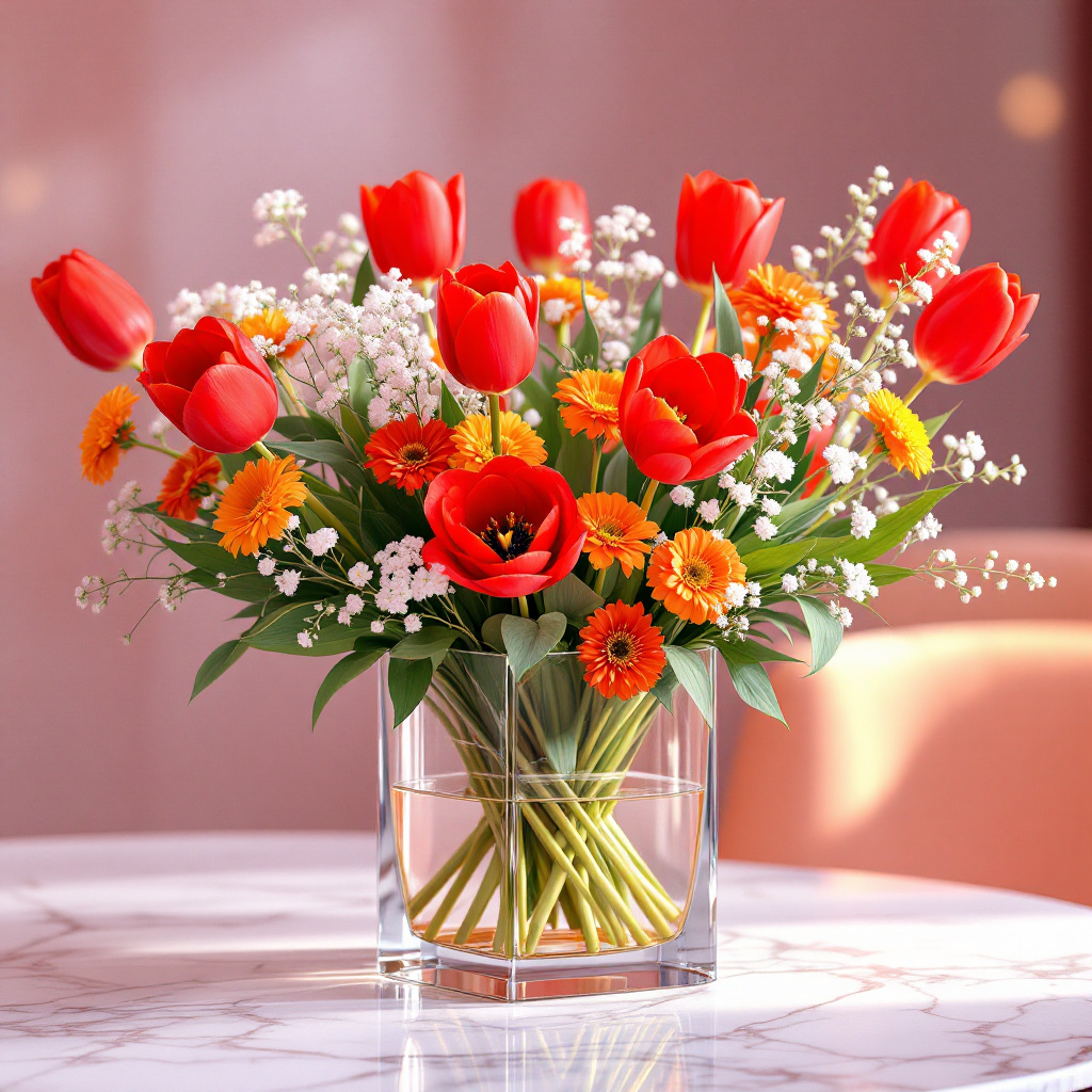 flower Arrangement for International Women's Day