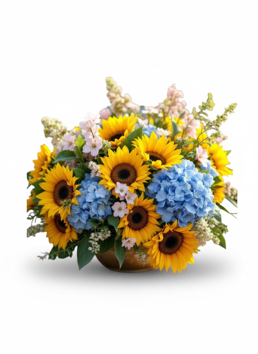 Burst of Colors flower arrangement