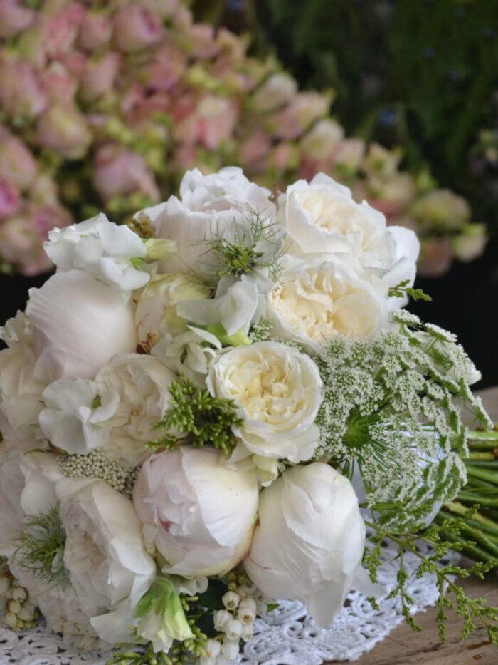 Delicate bridal bouquet