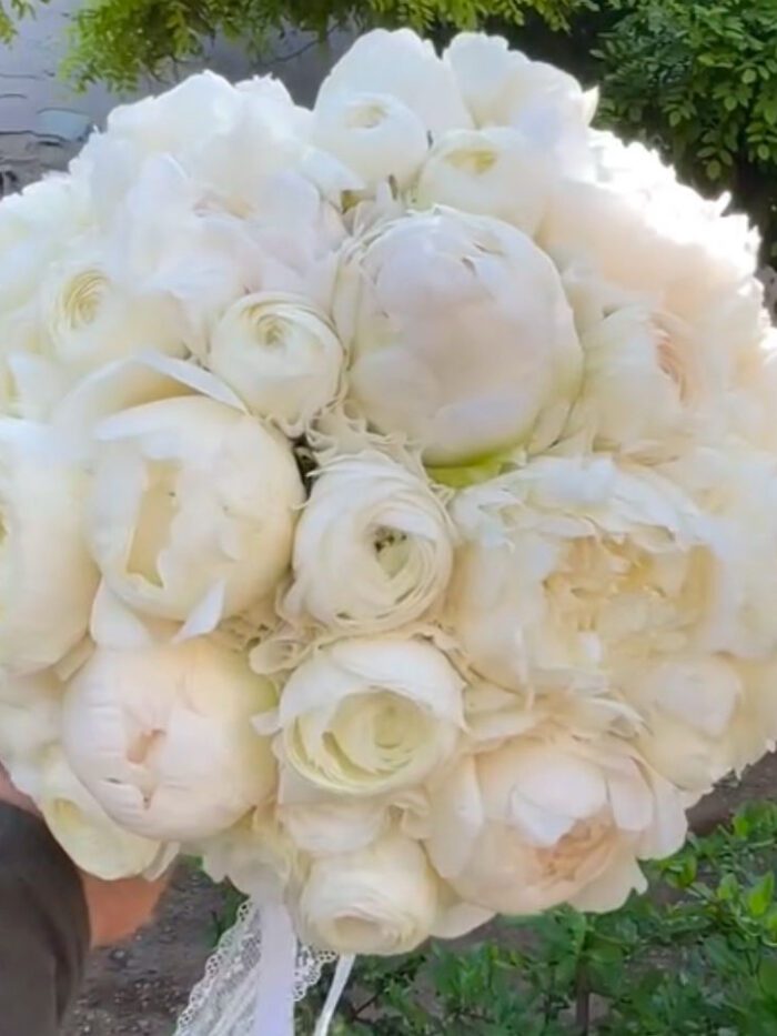 Milky: White Bridal Bouquet