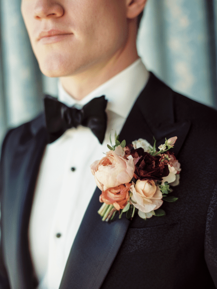 Groom boutonniere