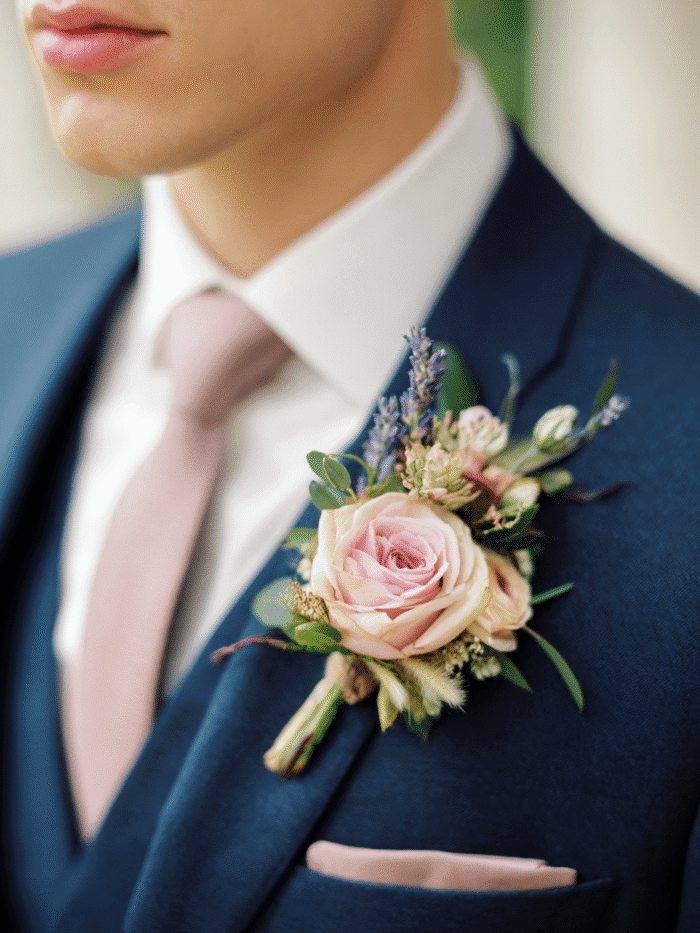 Groom boutonniere