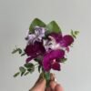 Purple Boutonniere