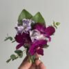 purple boutouniere
