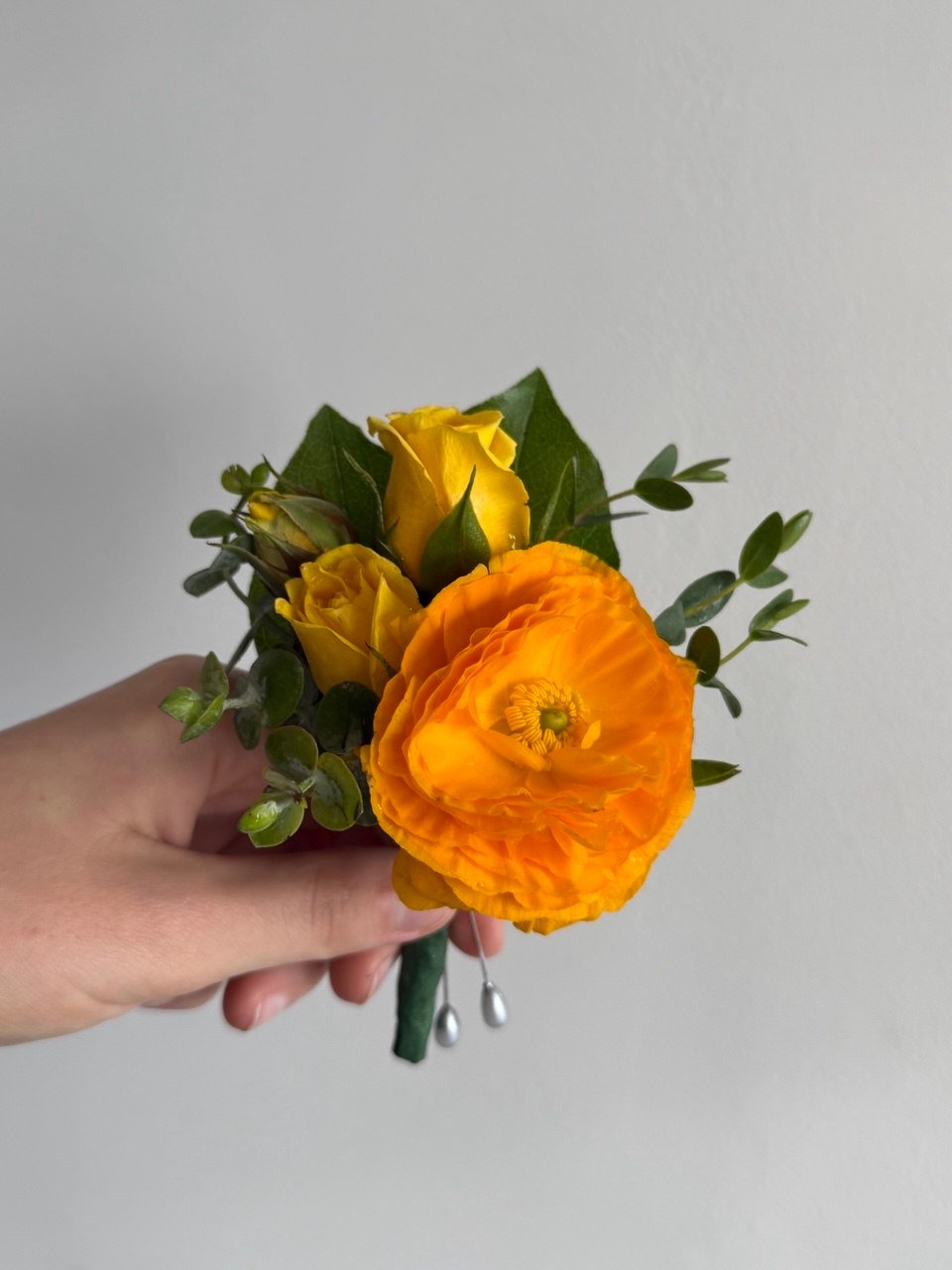 yellow Boutonniere