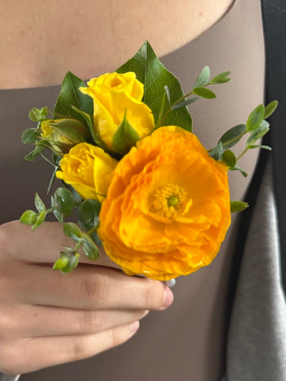 yellow Boutonniere