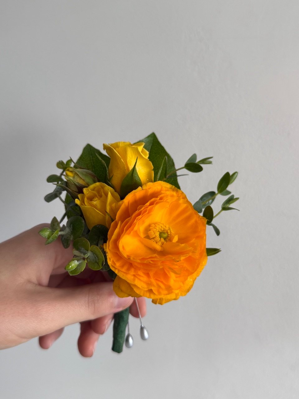 yellow Boutonniere