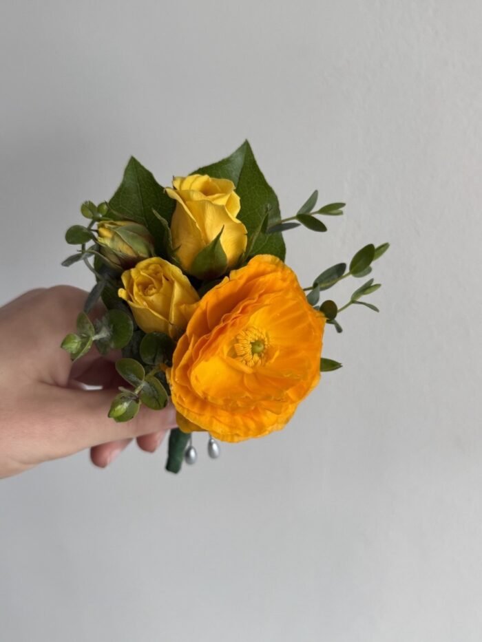 yellow Boutonniere