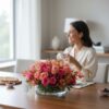 Blushing Romance Luxury Rose Orchid Centerpiece