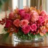 centerpiece Blushing Romance Luxury Rose Orchid Centerpiece
