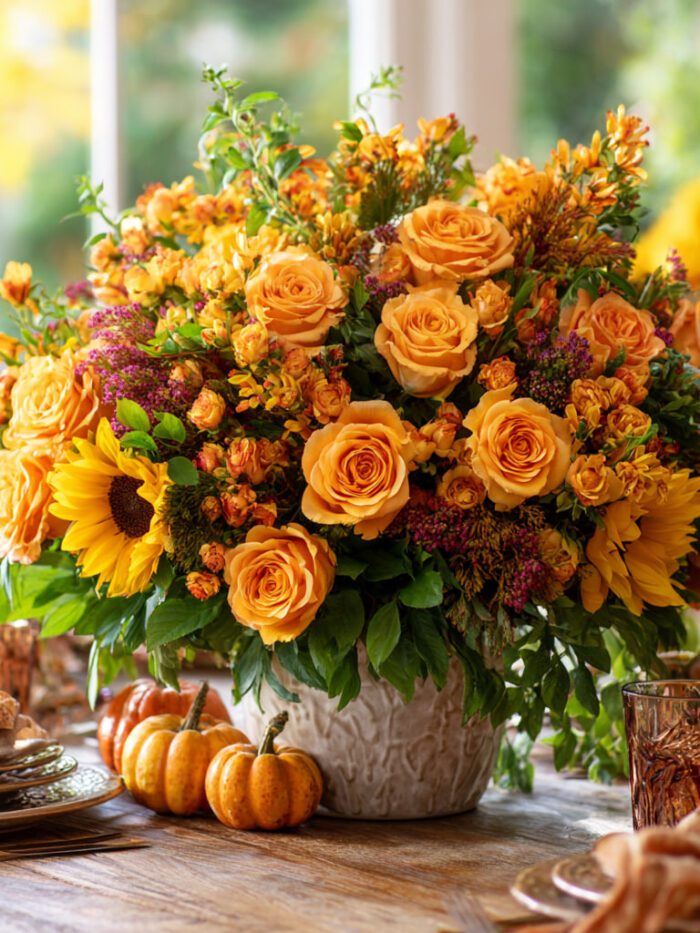 Golden Autumn Centerpiece