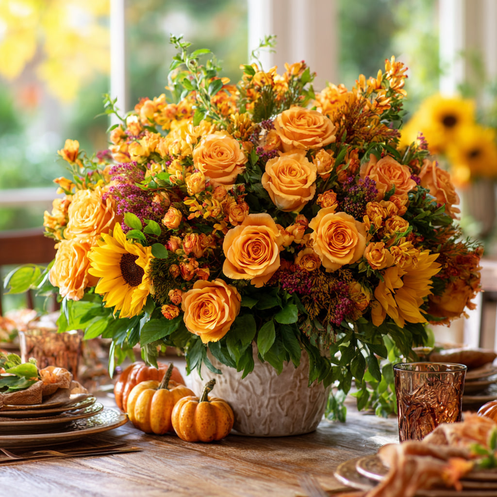 Golden Autumn Centerpiece