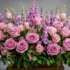 A Symphony of Soft Pinks Rich Purples