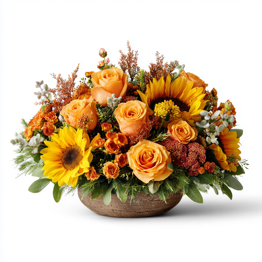 Golden Harvest Autumn Centerpiece