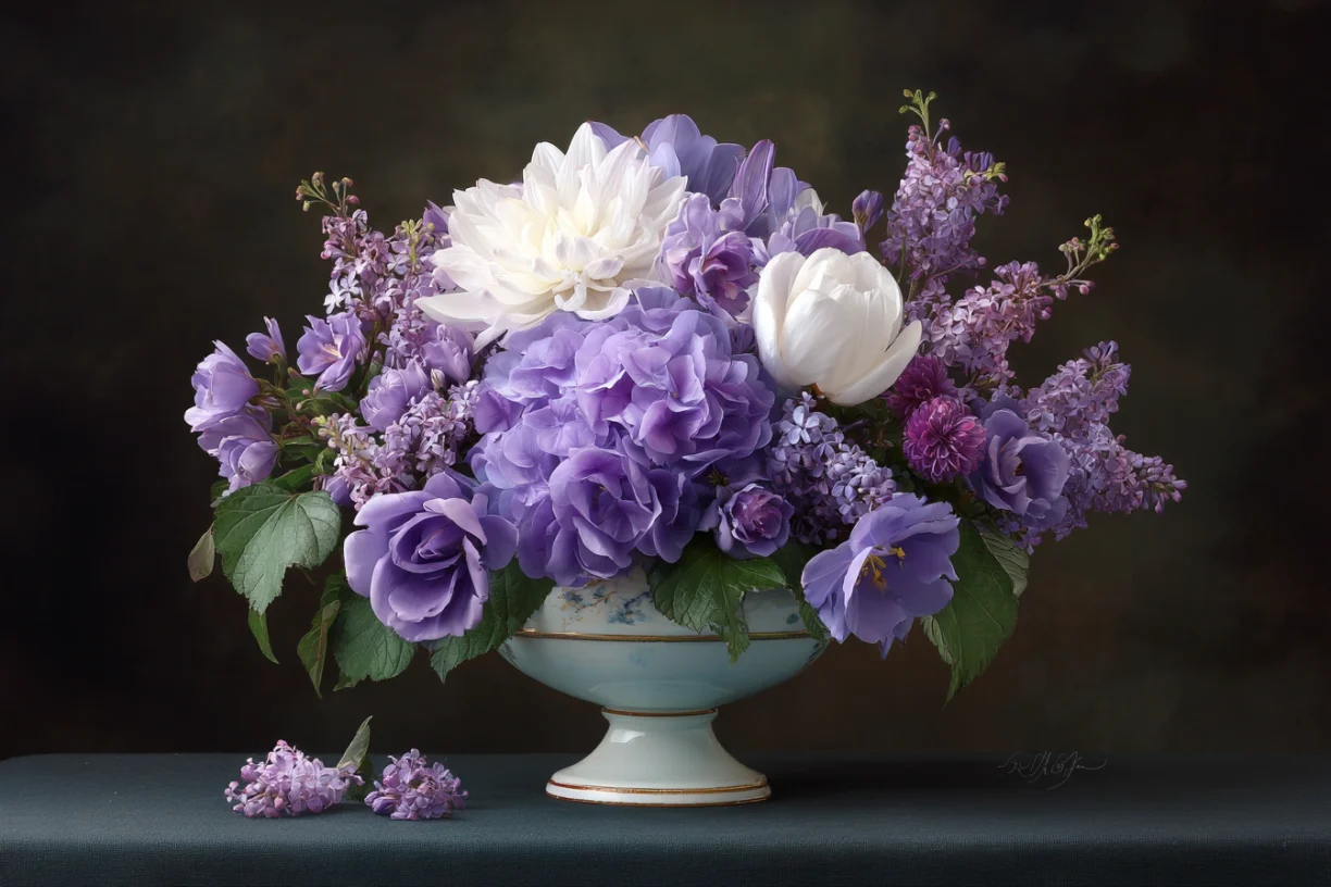 Purple Flowers: 