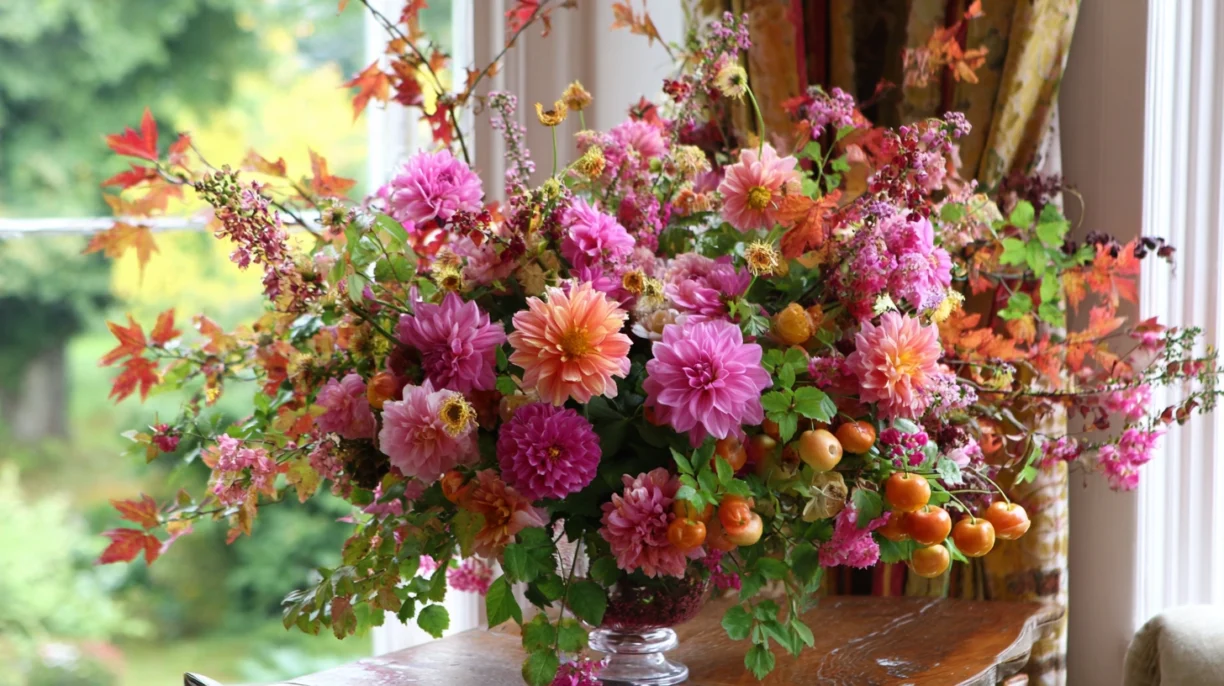 Embracing Autumnn Flower Arrangements