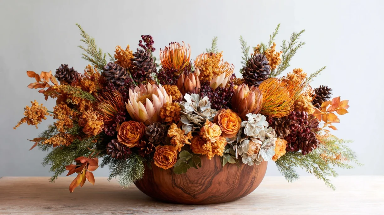 Embracing Autumnn Flower Arrangements