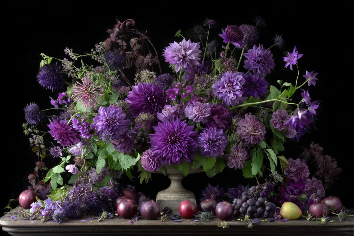 Purple Flowers: 