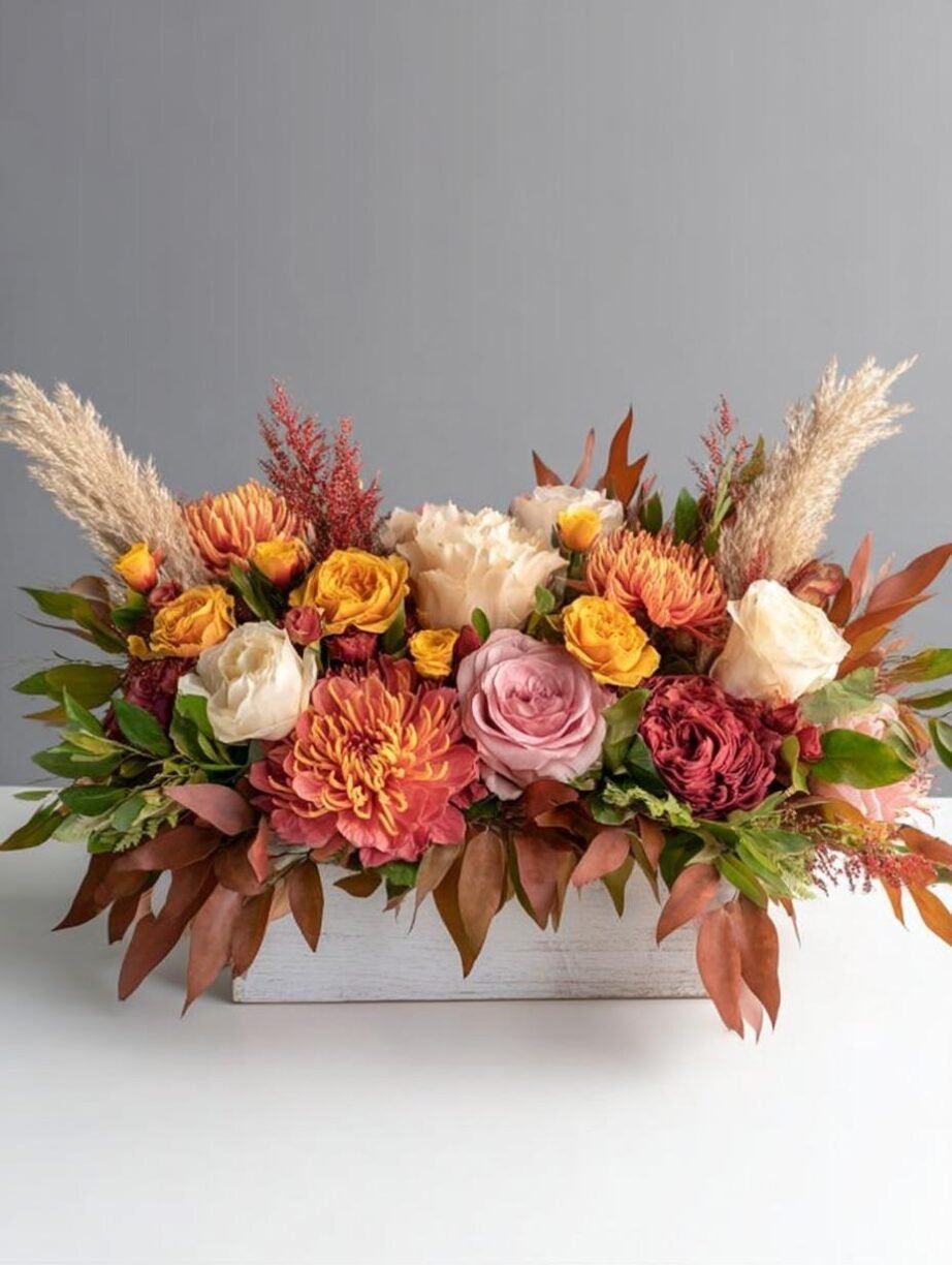 Autumn Love: Luxe Rectangular Centerpiece