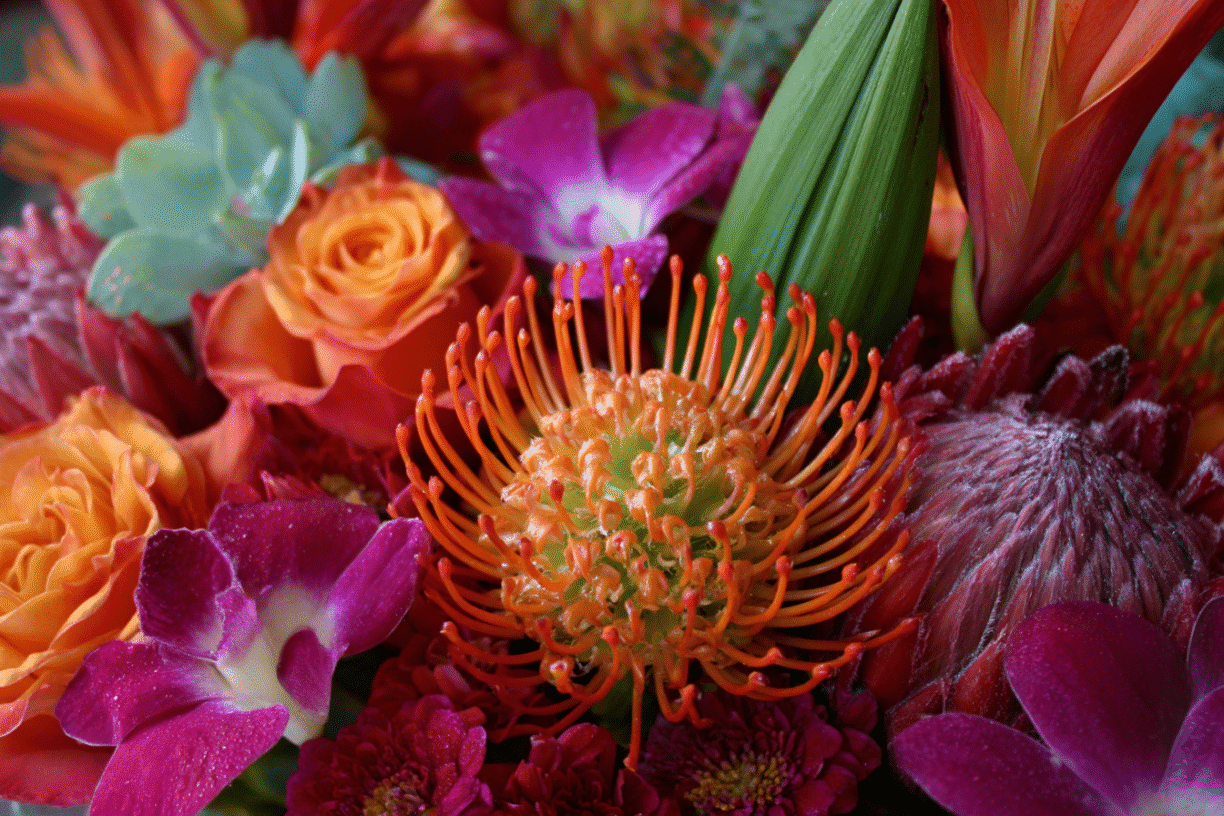 Thanksgiving with Beautiful Flowers