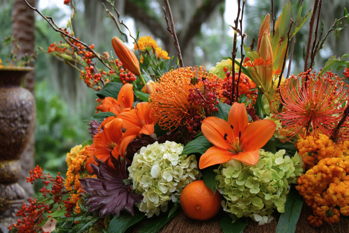 Thanksgiving with Beautiful Flowers Florida
