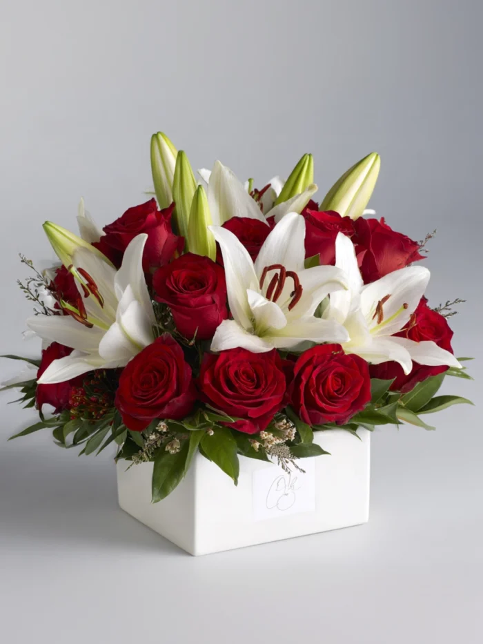 Classic Red & White Elegance Box