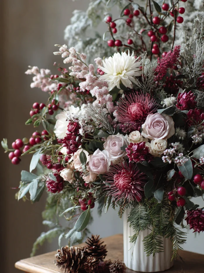 349 Velvet Winter Garden Arrangement2