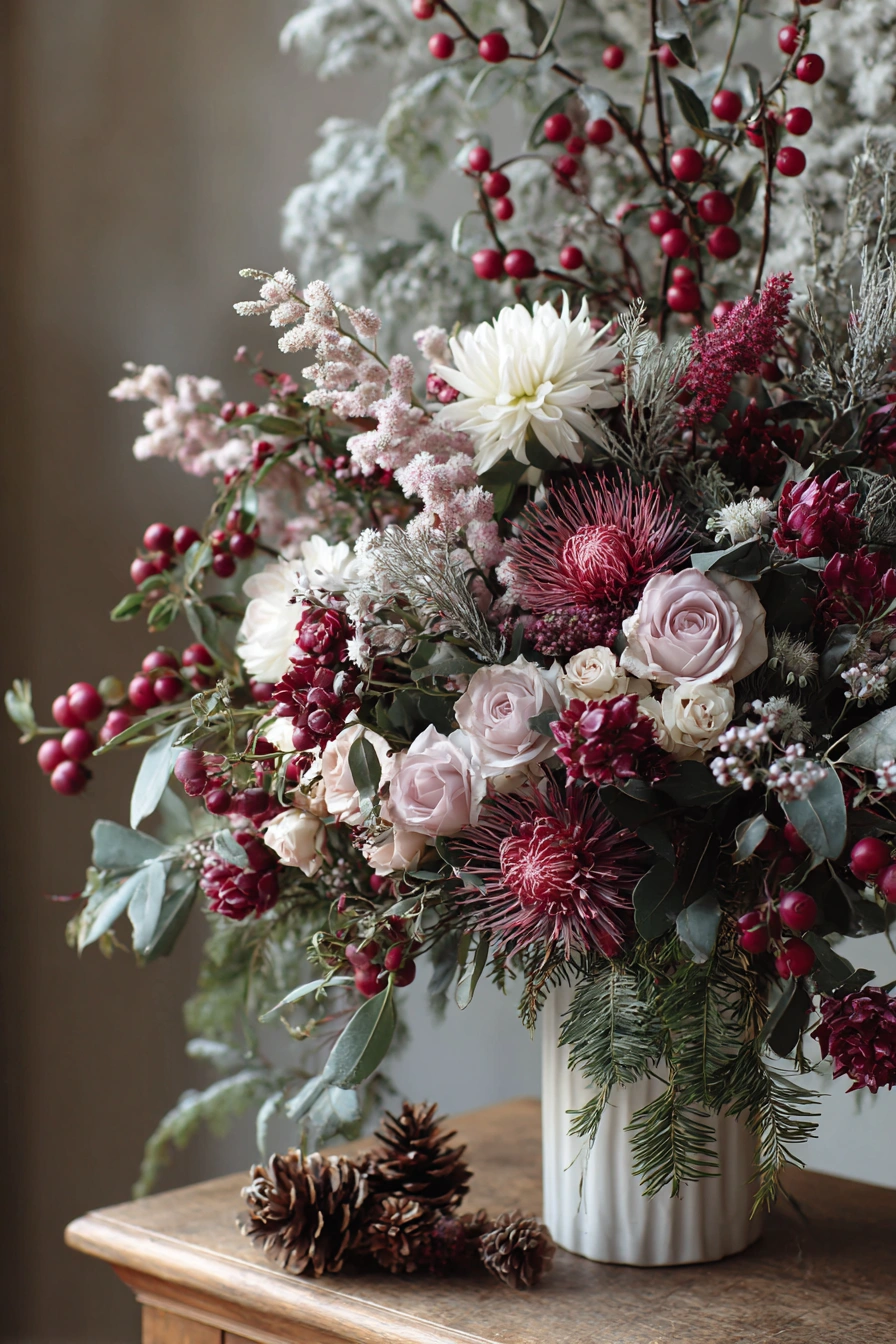 349 Velvet Winter Garden Arrangement2