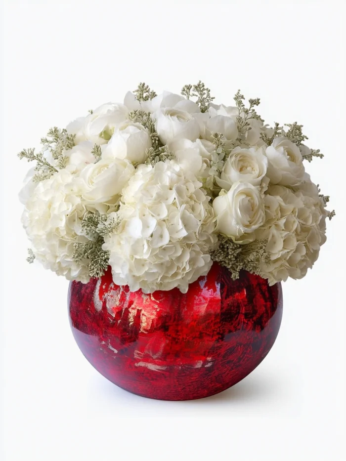 Boca Crimson & Ivory Grandeur Sphere