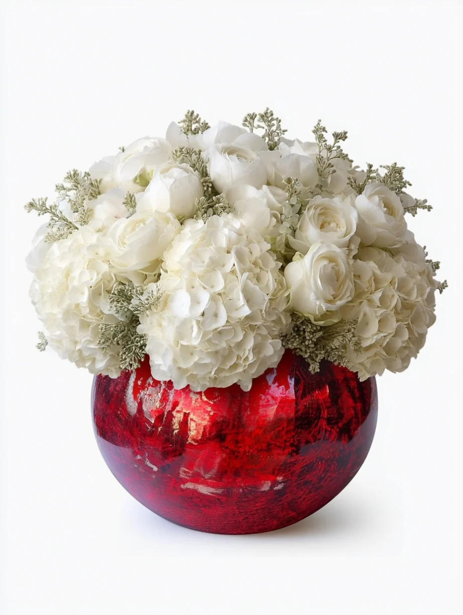 Boca Crimson & Ivory Grandeur Sphere