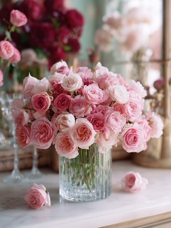 soft pink roses