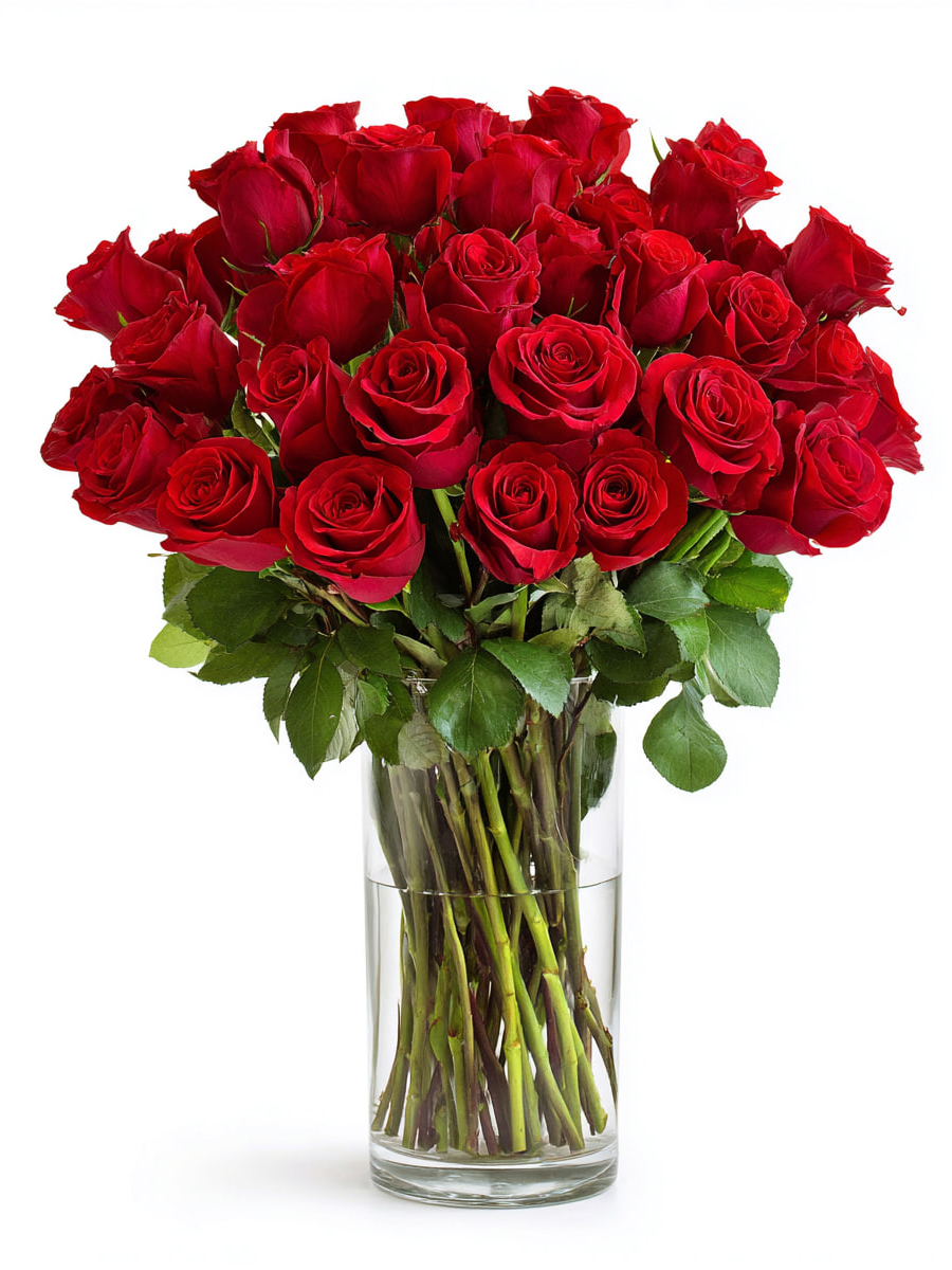 Red Roses: Six Dozens