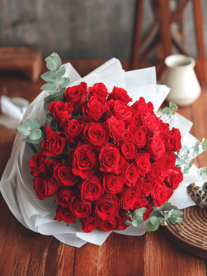 50 red rosses