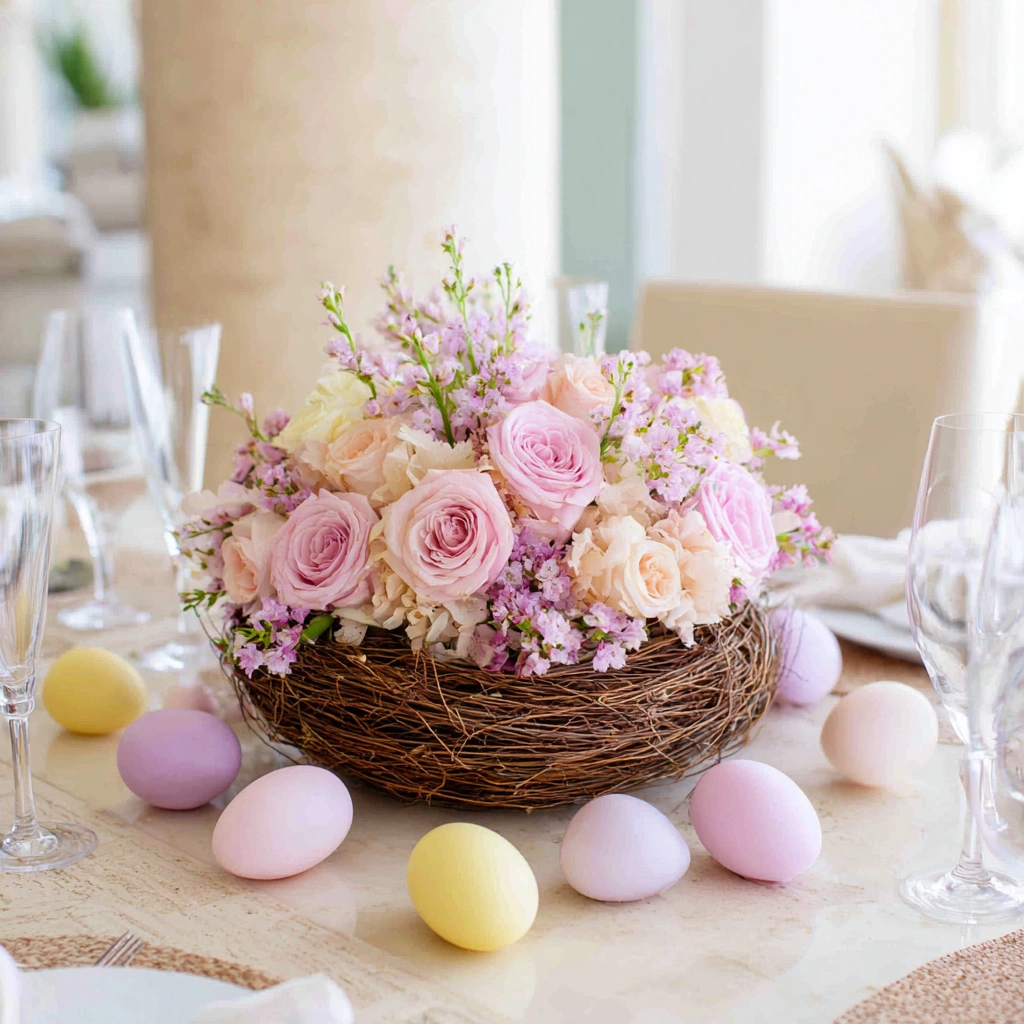 Arranging Flowers as Easter Gifts
