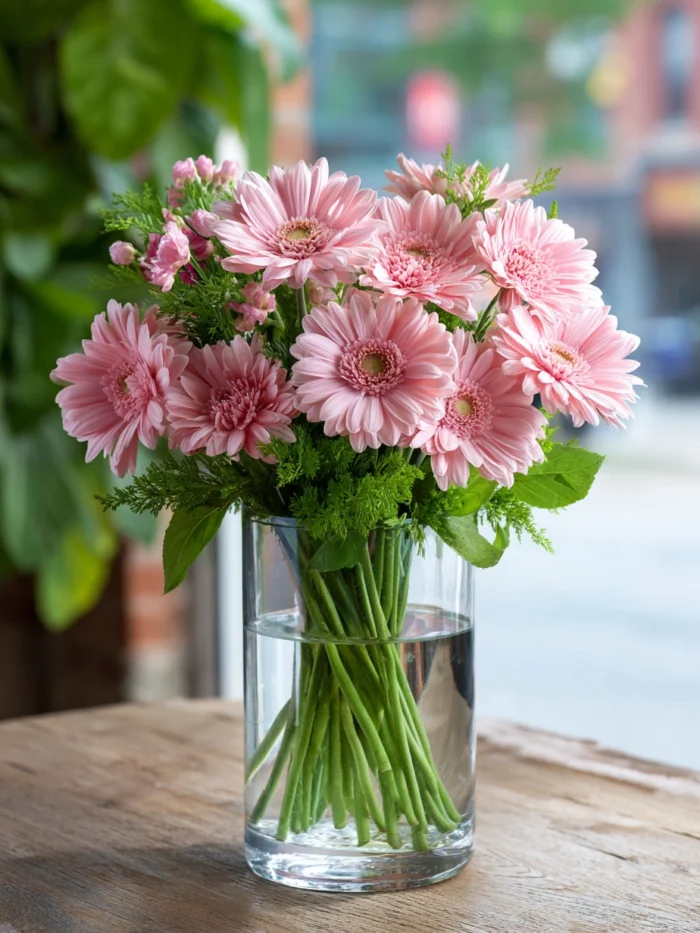 Product Name: The Blushing Gerbera Bouquet
